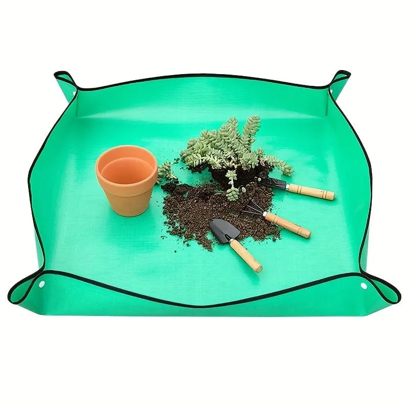 1 Packung, PE-Pflanzen-Umtopfmatte, wasserdichte Umtopfmatte für den Innenbereich, Sukkulenten-Topfmatte, tragbare Gartenmatte
