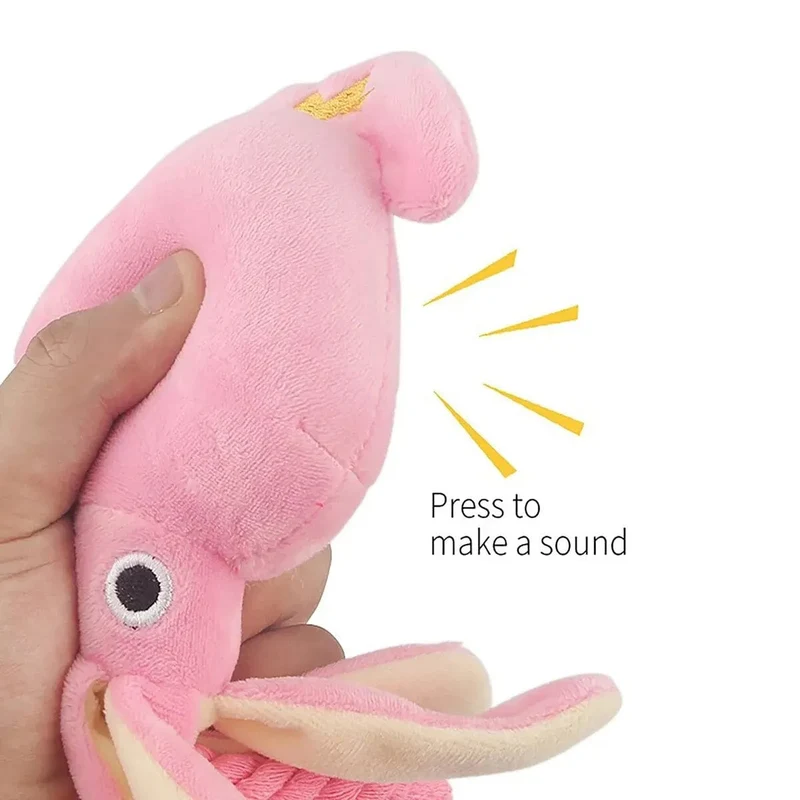 Supet Pet Octopus Plüschseilspielzeug ist bissfest, lustig und interaktiv und für den Innen- und Außenbereich geeignet