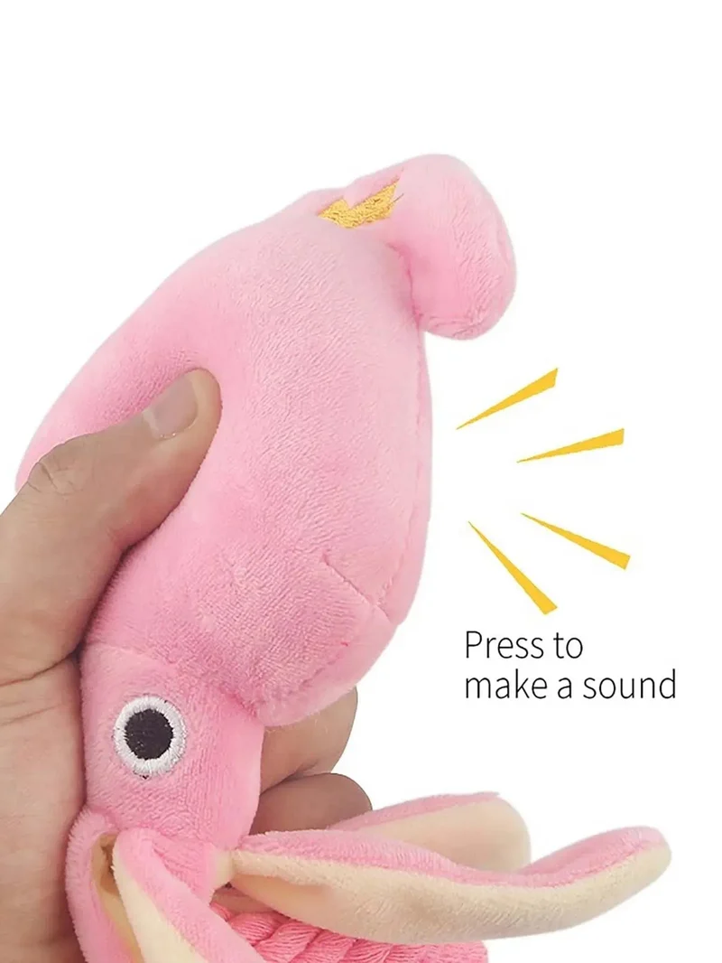 Supet Pet Octopus Plüschseilspielzeug ist bissfest, lustig und interaktiv und für den Innen- und Außenbereich geeignet