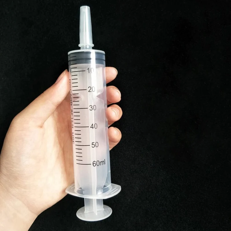 60/100 ml Kunststoff-Großpackung Nadelfreie Einwegspritzen Spritzen ohne Nadel Spritzenkleber Tierfütterungsnadel Küchengeräte