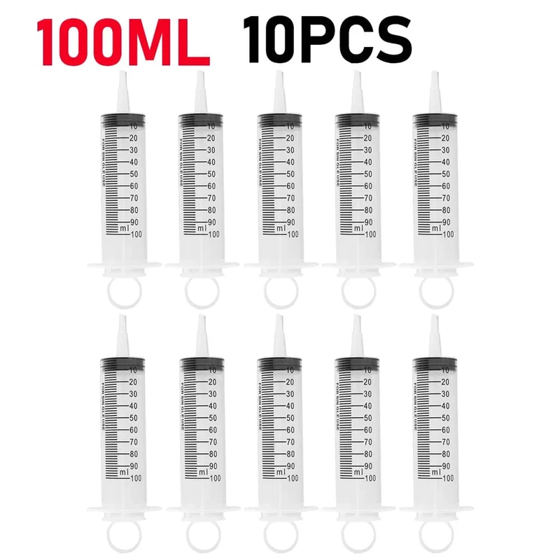 60/100 ml Kunststoff-Großpackung Nadelfreie Einwegspritzen Spritzen ohne Nadel Spritzenkleber Tierfütterungsnadel Küchengeräte