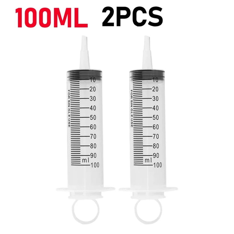 60/100 ml Kunststoff-Großpackung Nadelfreie Einwegspritzen Spritzen ohne Nadel Spritzenkleber Tierfütterungsnadel Küchengeräte