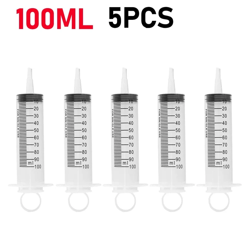 60/100 ml Kunststoff-Großpackung Nadelfreie Einwegspritzen Spritzen ohne Nadel Spritzenkleber Tierfütterungsnadel Küchengeräte