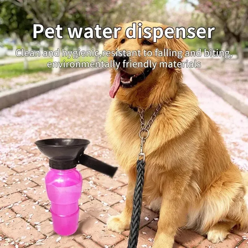 Hundewasserflasche, Auslaufsichere Hundewasserflasche, Tragbare Wasserflasche, Hundetrinkbecher, Katzenwasser-Fütterungszubehör