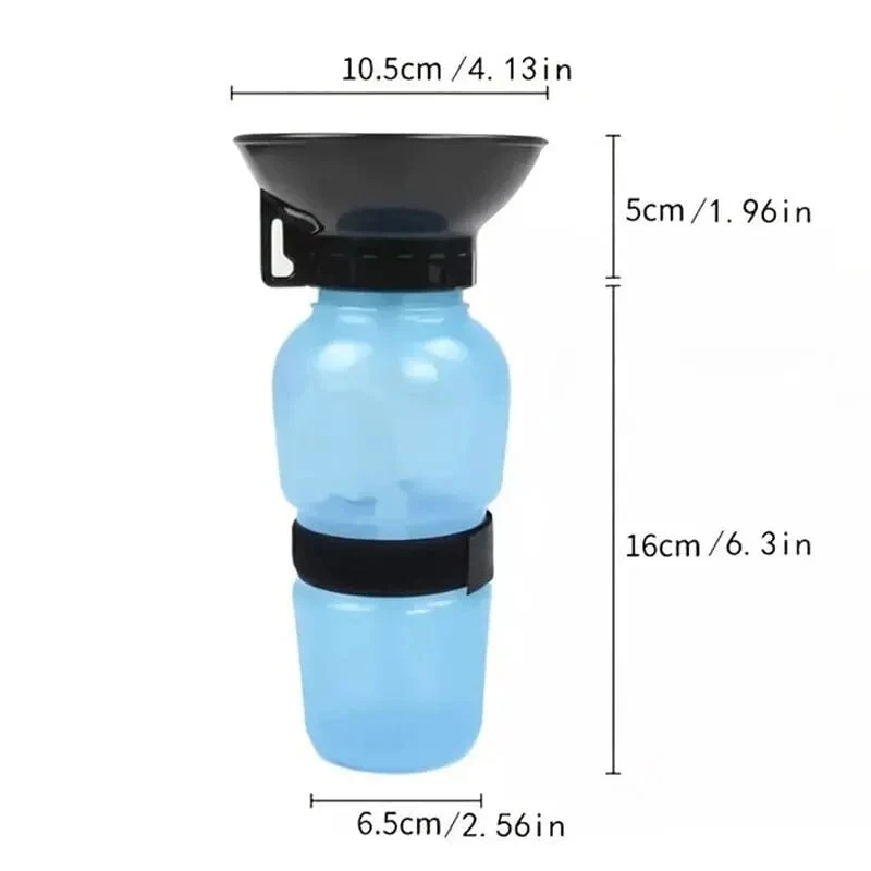 Hundewasserflasche, Auslaufsichere Hundewasserflasche, Tragbare Wasserflasche, Hundetrinkbecher, Katzenwasser-Fütterungszubehör