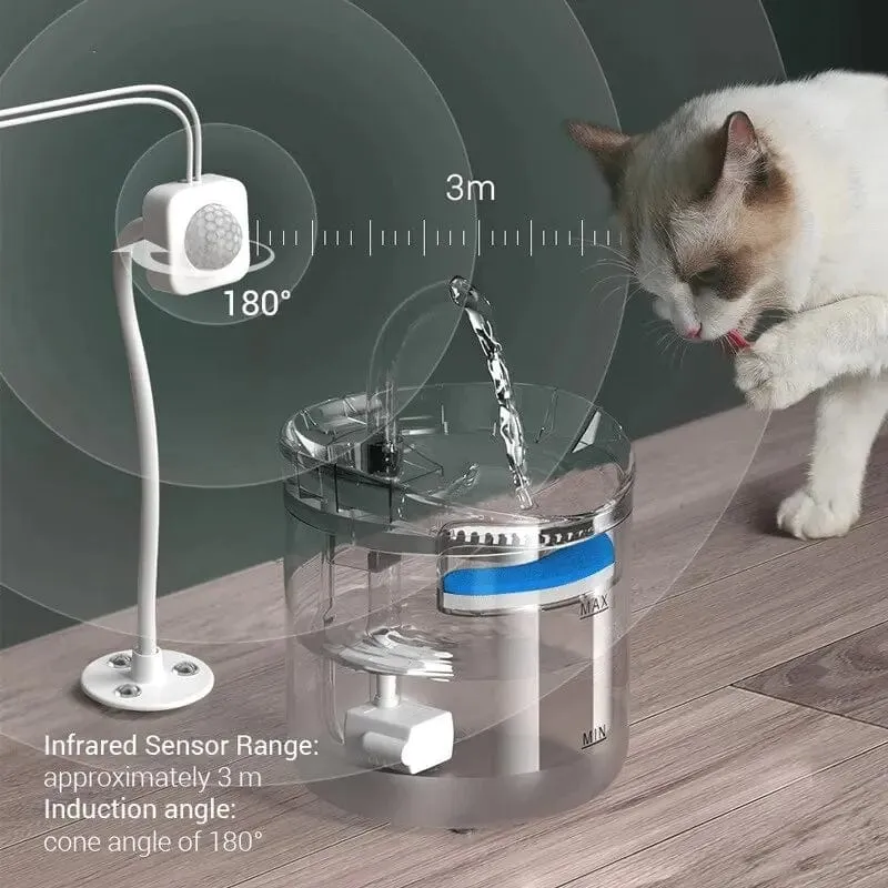 Wasserspender für Haustiere, automatische Zirkulation, intelligente, konstante Temperatur, elektrischer Stummschalt-Wasserspender, Zubehör für Heimtierbedarf