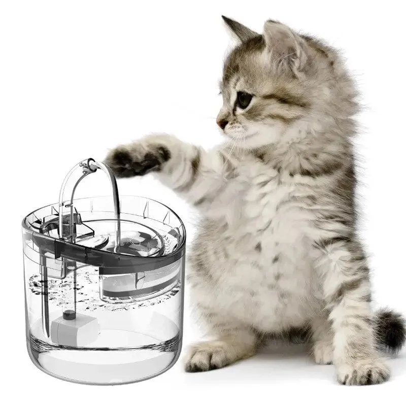Wasserspender für Haustiere, automatische Zirkulation, intelligente, konstante Temperatur, elektrischer Stummschalt-Wasserspender, Zubehör für Heimtierbedarf