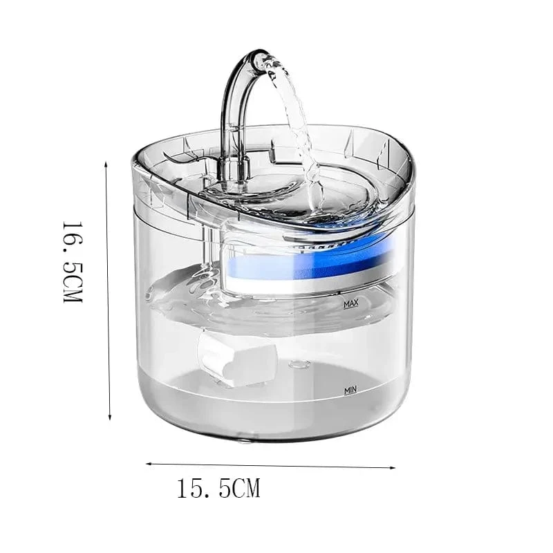 Wasserspender für Haustiere, automatische Zirkulation, intelligente, konstante Temperatur, elektrischer Stummschalt-Wasserspender, Zubehör für Heimtierbedarf