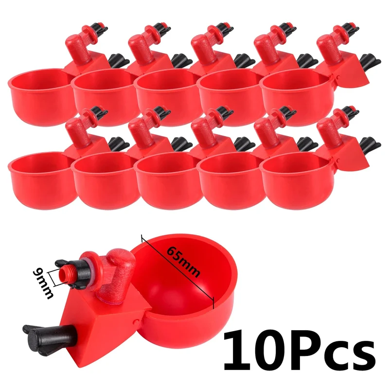 Hühnerfutterstation, Geflügelfütterungszubehör, DIY, regensicher, Geflügelfutterstation, Schwerkraftfutter-Set für Eimer, Fässer, Behälter, Tröge