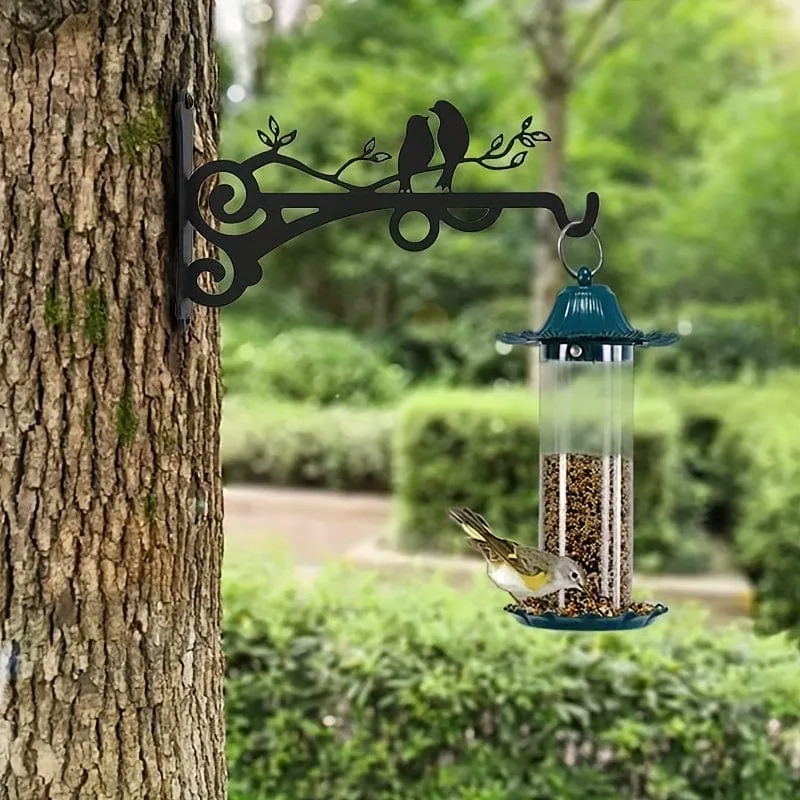 1 Stück multifunktionale Hängekorb-Pflanzenhalterung für draußen und drinnen, Pflanzenhaken, an der Wand montierter Laternenhaken, Gartenpflanzen-Blumenlicht, Vogelhäuschen
