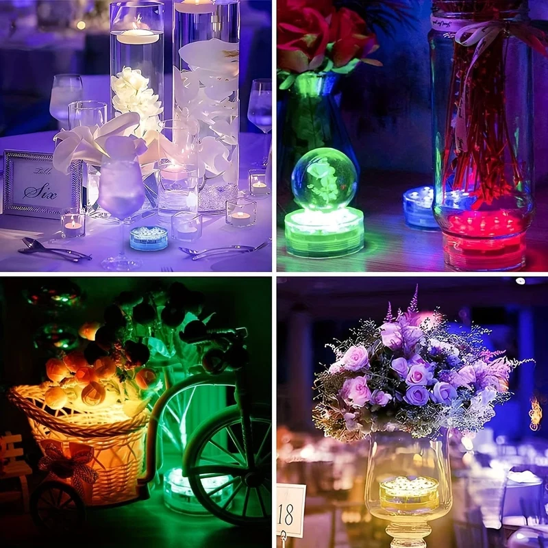 1 Stück, LED-Lichter, Unterwasserlichter, Poollichter, Unterwasser-Nachtlichter für den Außenbereich, mehrfarbige Lichter. Geeignet für Badewanne, Garten, Teich, Brunnen, Spa, Halloween-Party-Dekoration, Rasen-Schwimmbadzubehör