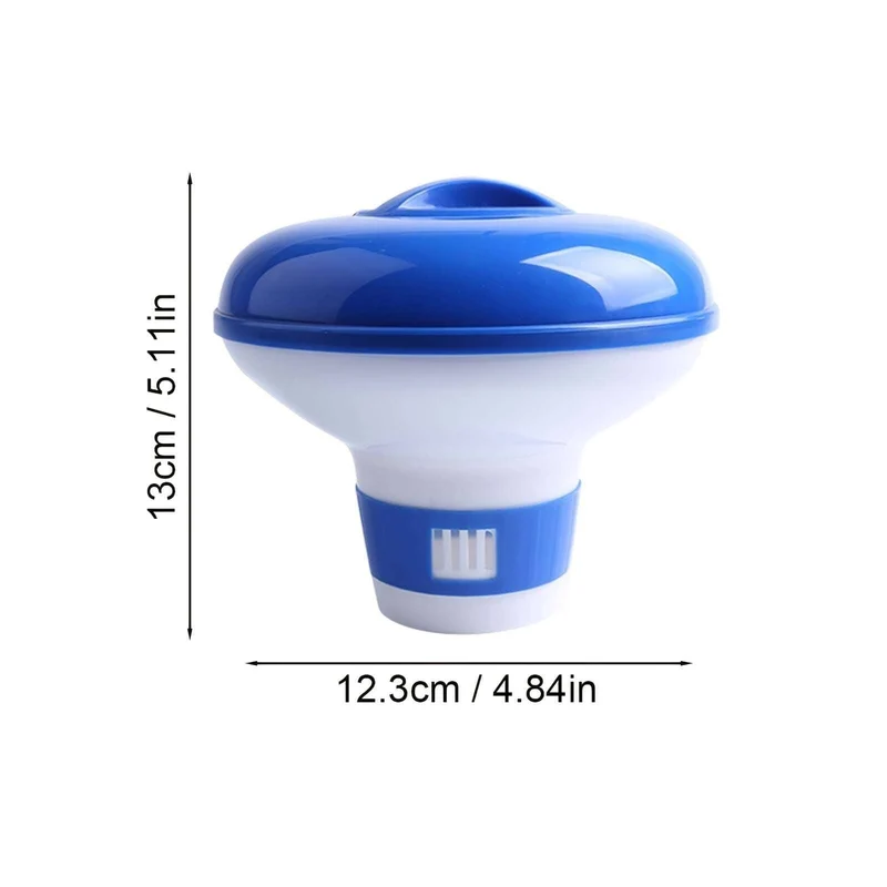 1 Stück, schwimmender Mini-Pool- und SPA-Chlorspender, Premium-Schwimmer, kompatibel mit Brom und Chlor, für Pools, geeignet für Schwimmbäder, SPA, Whirlpools und PVC-Schwimmbadapotheken