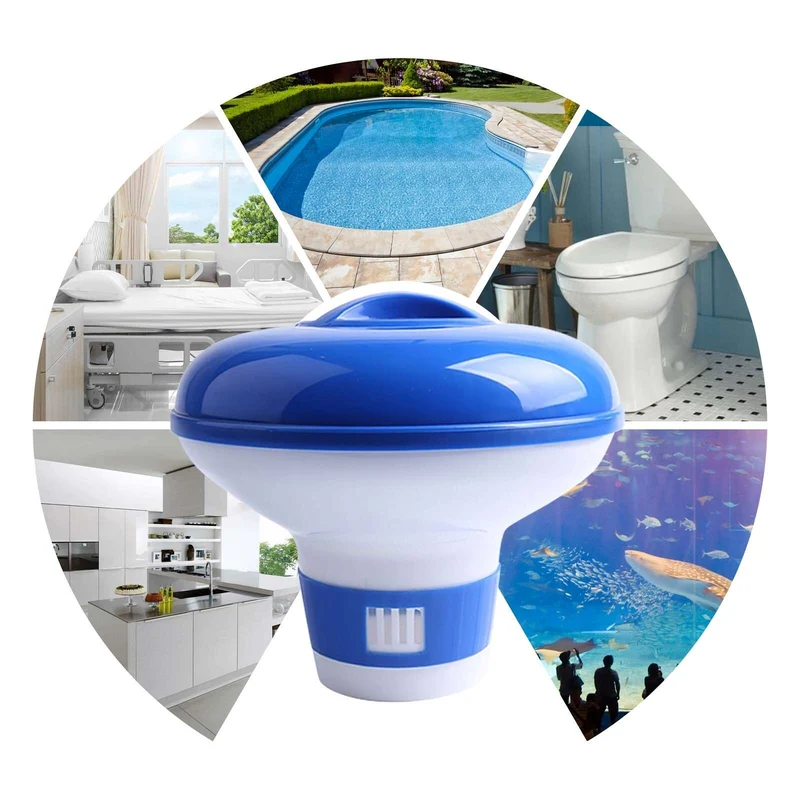 1 Stück, schwimmender Mini-Pool- und SPA-Chlorspender, Premium-Schwimmer, kompatibel mit Brom und Chlor, für Pools, geeignet für Schwimmbäder, SPA, Whirlpools und PVC-Schwimmbadapotheken