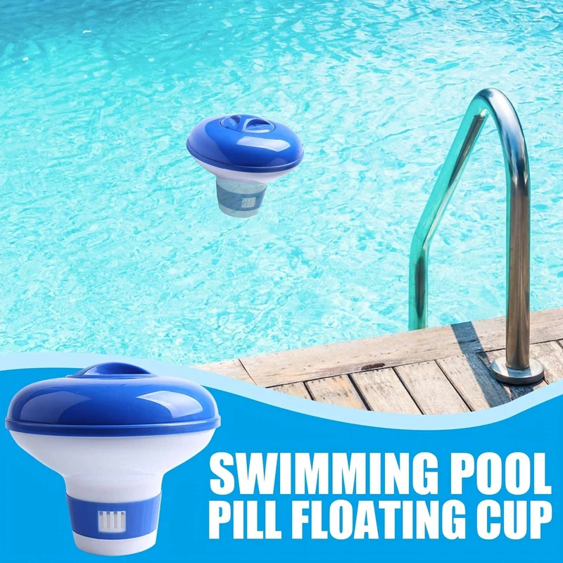 1 Stück, schwimmender Mini-Pool- und SPA-Chlorspender, Premium-Schwimmer, kompatibel mit Brom und Chlor, für Pools, geeignet für Schwimmbäder, SPA, Whirlpools und PVC-Schwimmbadapotheken