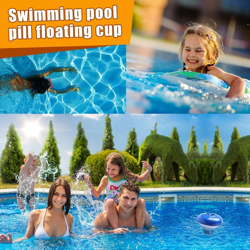 1 Stück, schwimmender Mini-Pool- und SPA-Chlorspender, Premium-Schwimmer, kompatibel mit Brom und Chlor, für Pools, geeignet für Schwimmbäder, SPA, Whirlpools und PVC-Schwimmbadapotheken
