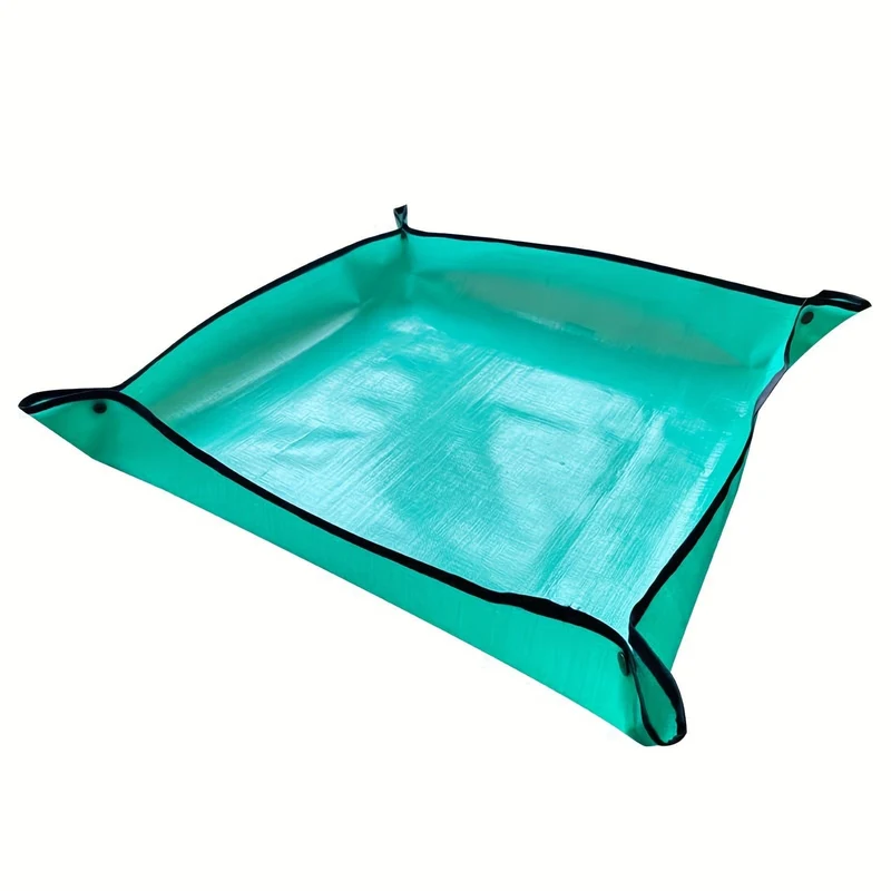 1 Packung, Topfmatte, Umtopfmatte, Umtopfmatte, Pflanzen-Umtopfmatte, wasserdichte Umtopfmatte für den Innenbereich, Sukkulenten-Topfmatte, tragbare Garten-Bodenwechsel- und Bewässerungsmatte, quadratisch und faltbar