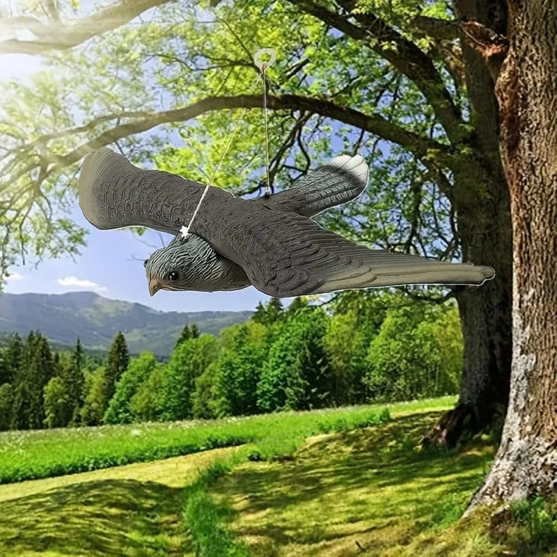 1 Stück, 3D-gefälschter fliegender Falke, Vogelabwehr, Lockvogel, Schädlingsbekämpfung, Gartenschreck, Vogelscheuche, Ornament für die Jagd, Hofdekoration