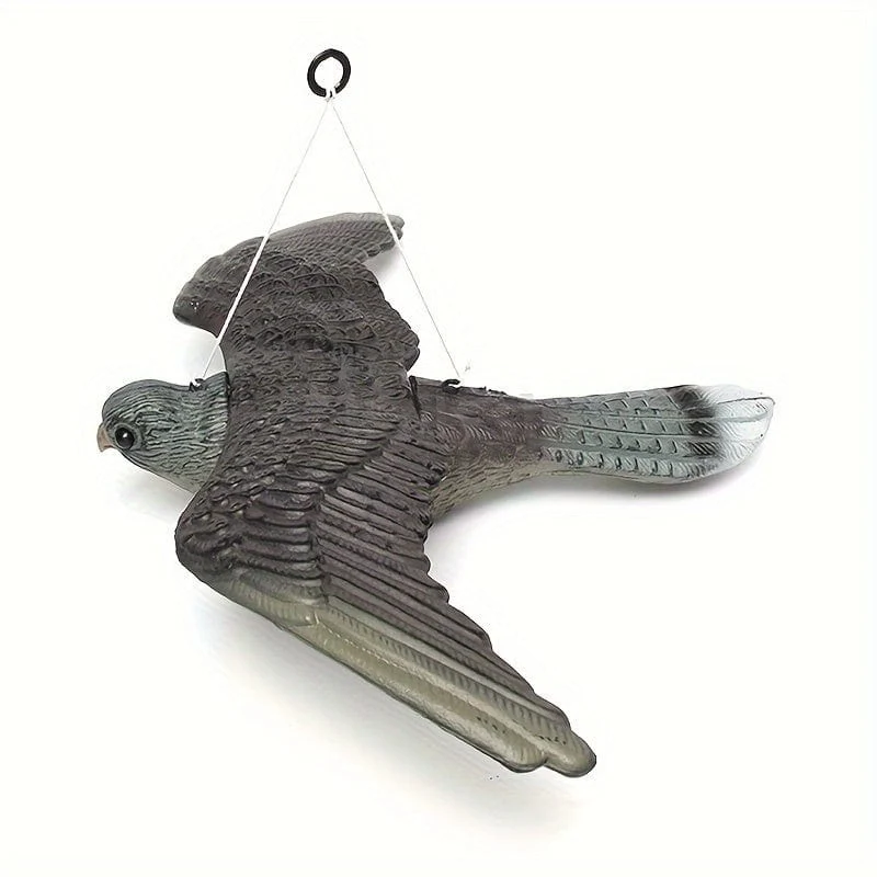 1 Stück, 3D-gefälschter fliegender Falke, Vogelabwehr, Lockvogel, Schädlingsbekämpfung, Gartenschreck, Vogelscheuche, Ornament für die Jagd, Hofdekoration