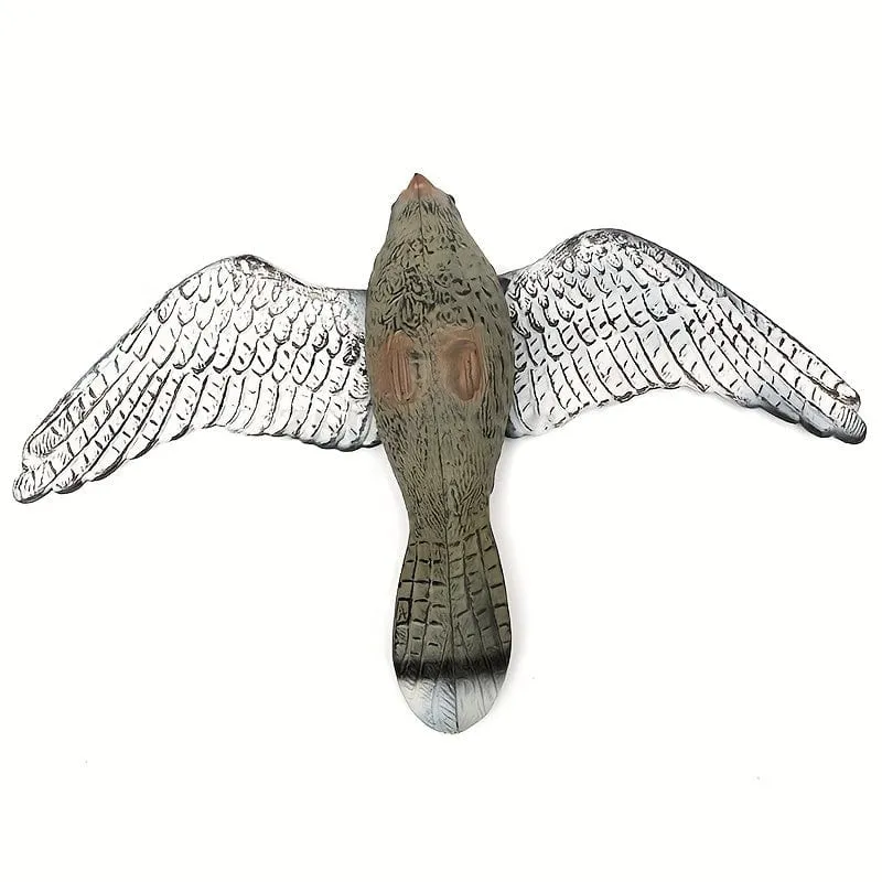 1 Stück, 3D-gefälschter fliegender Falke, Vogelabwehr, Lockvogel, Schädlingsbekämpfung, Gartenschreck, Vogelscheuche, Ornament für die Jagd, Hofdekoration