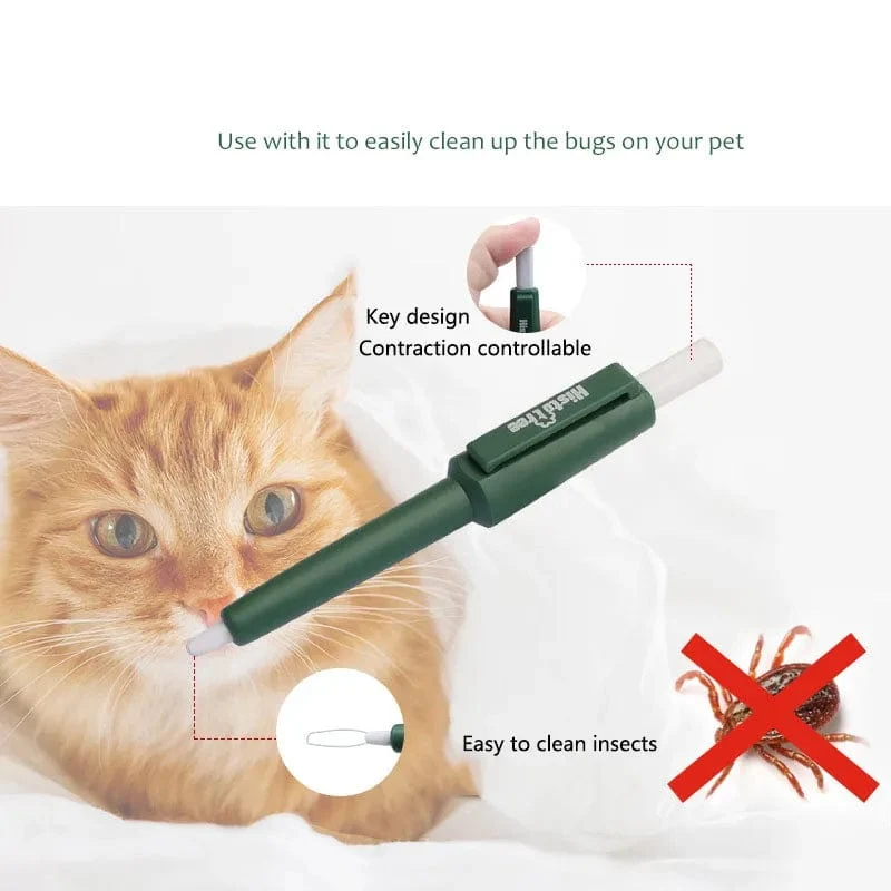 1Pc Pet Tick Twist Remover Haken Picker Floh Kratzen Extractor Katze Hund Pflege Produkt Milbe Werkzeug Pinzette Stift Läusen zangen