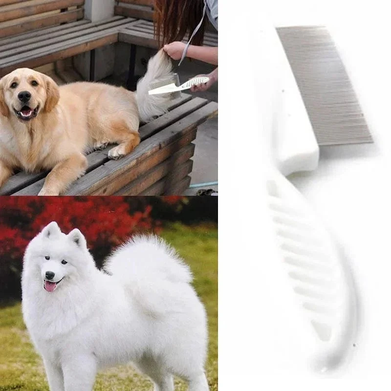 Hundekamm, Katze, Hund, Haustier, Edelstahl, bequemer Flohkamm, Heimtierpflege, Schutz, Flohkamm