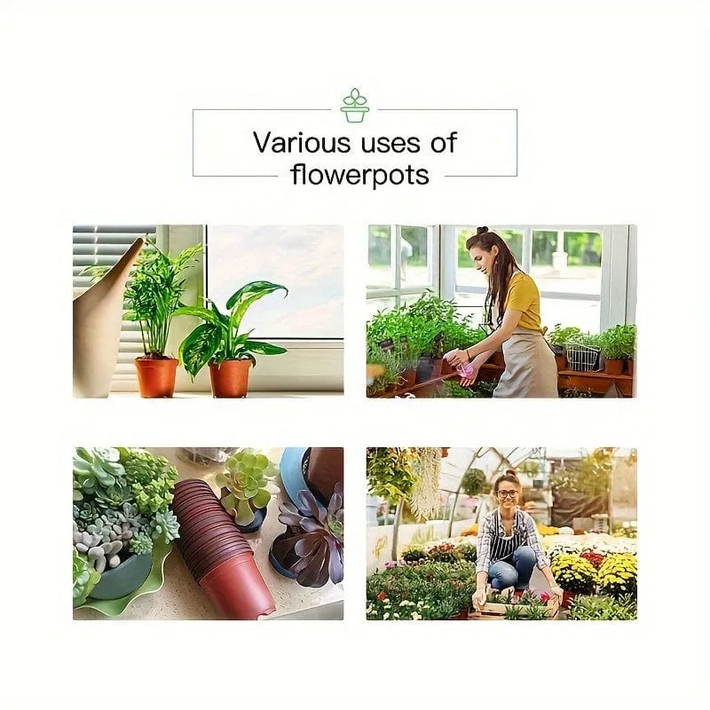 100 Stück, Blumentöpfe, Samen-Starttöpfe, Setzling-Blumen-Pflanzbehälter, Gartenbedarf, Pflanztöpfe, Gartenpflanzen-Anzuchttöpfe, atmungsaktive Filz-Pflanzenanzucht-Pflanzentöpfe, Gartenanzuchtzubehör