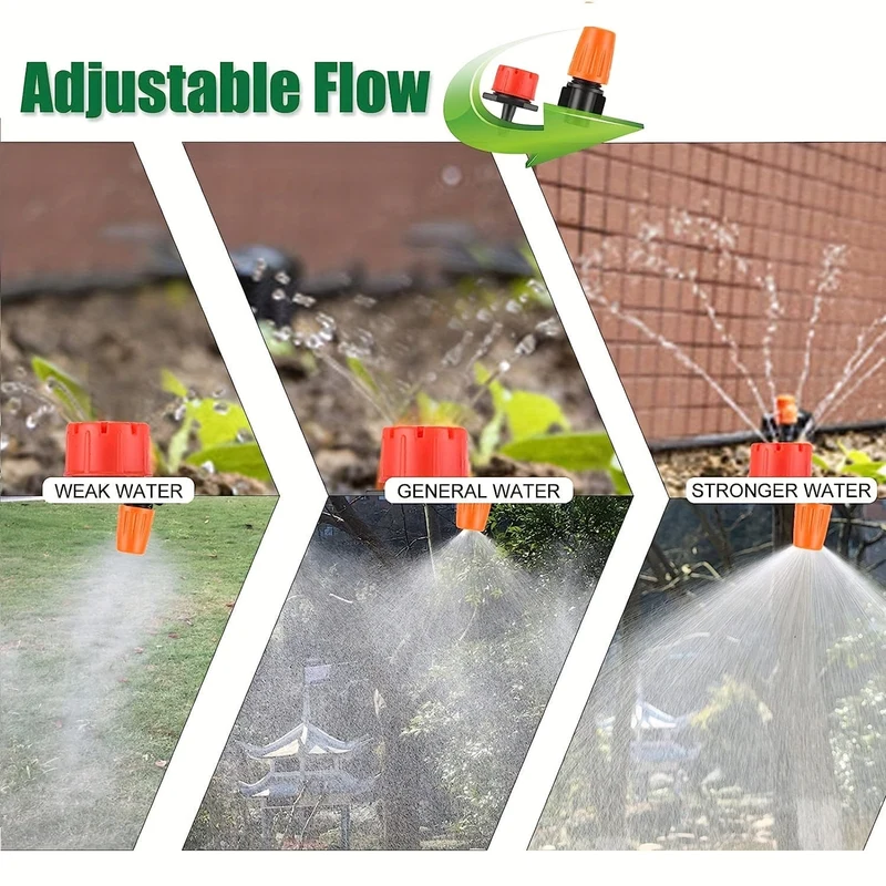 164ft DIY Garten-Tropfbewässerungssystem – Passen Sie die Bewässerungsmenge einfach an und sparen Sie Zeit und Wasser!