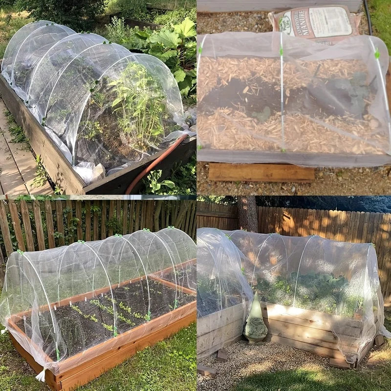 25 Stück, Gartenreifen für DIY-Wachstumstunnel, rostfreier Fiberglas-Stützrahmen, Gewächshausreifen für Hochbeete, Gartenstoff, Netz, Pflanzenschutztuch, Reihenabdeckung, DIY-Pflanzenstütz-Gartenpfähle