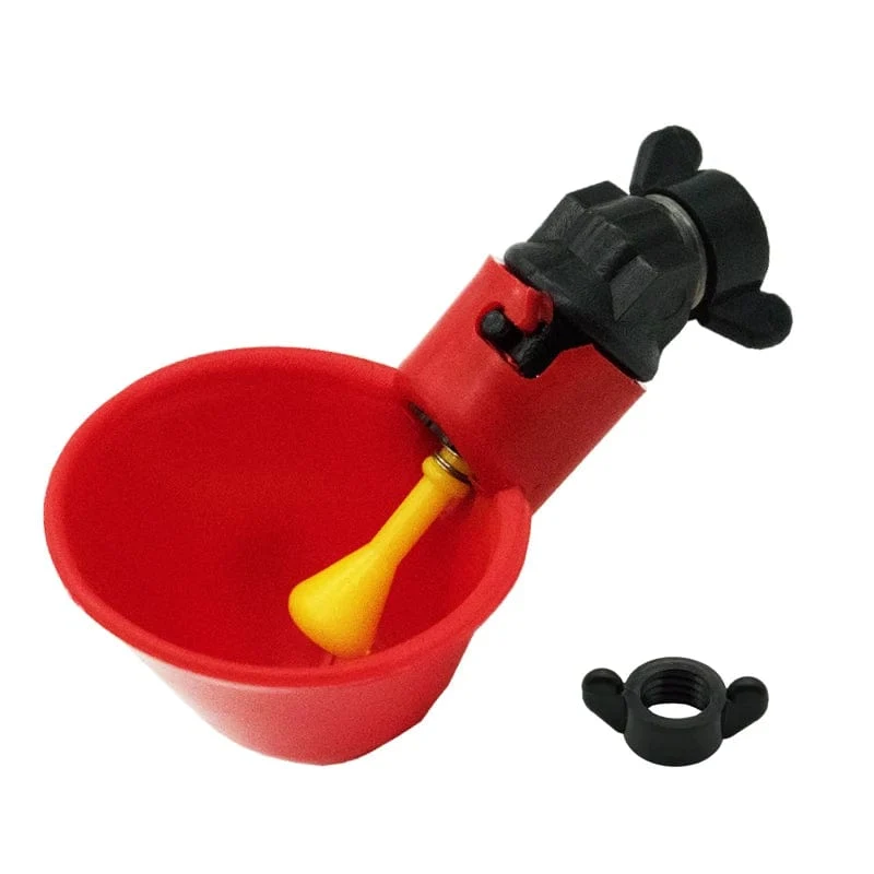 5/10 Stück Hühnerwachtel-Hängewassernäpfe Nippel-Trinknapf Vögel Wassernapf Trinknäpfe für den Hinterhof Automatisches Geflügel