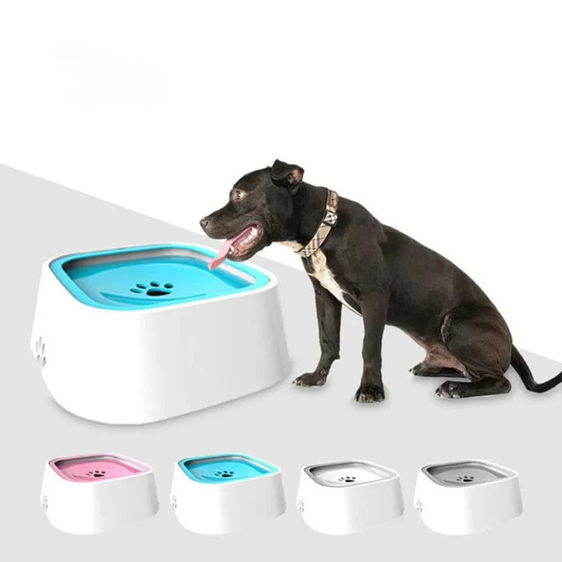 1.5 l Hunde-Trinkwassernäpfe, schwimmender, nicht benetzender Mund, langsamer, überlaufsicherer Wasserfutterspender für Katzen, großes Fassungsvermögen