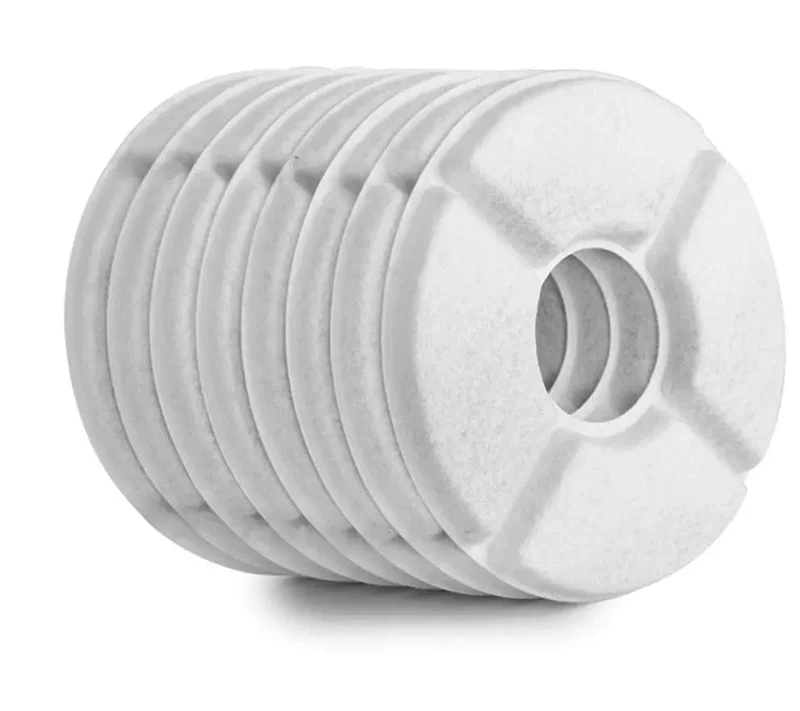 8 Pcs Kreis Coconut Shell Aktivkohle Harz Pet Smart Wasser Dispenser Filter Element