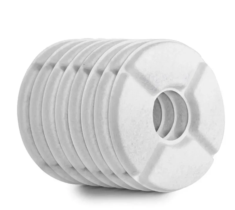 8 Pcs Kreis Coconut Shell Aktivkohle Harz Pet Smart Wasser Dispenser Filter Element