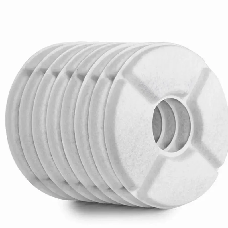 8 Pcs Kreis Coconut Shell Aktivkohle Harz Pet Smart Wasser Dispenser Filter Element