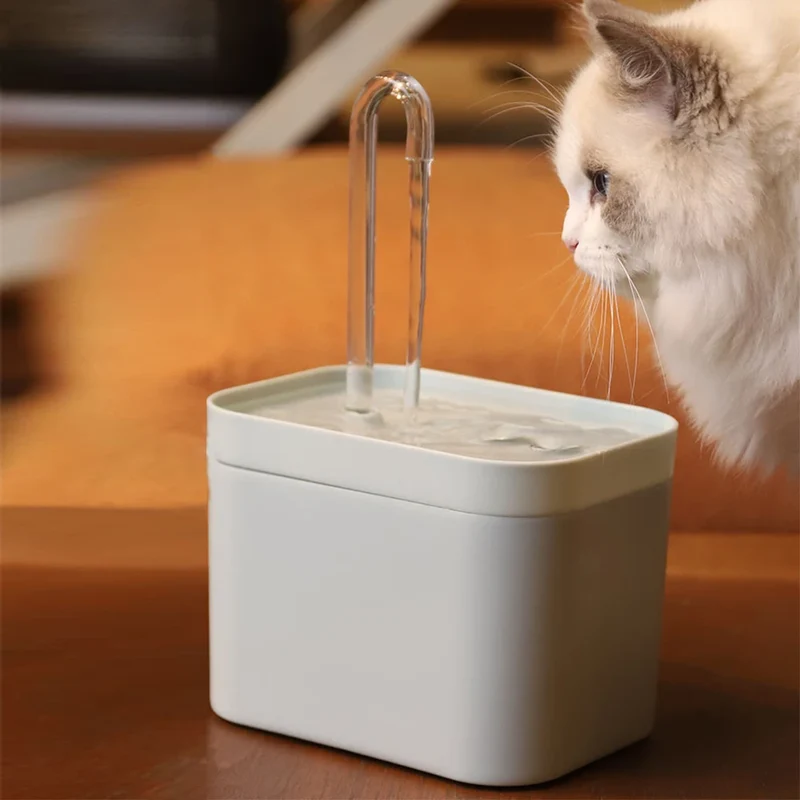1.5 l Katzenwasserbrunnen, automatischer Filter, stumm, für Katzen, Hundetrinker, Umwälzfilter, Trinker für Katzen, Haustier-Wasserspender