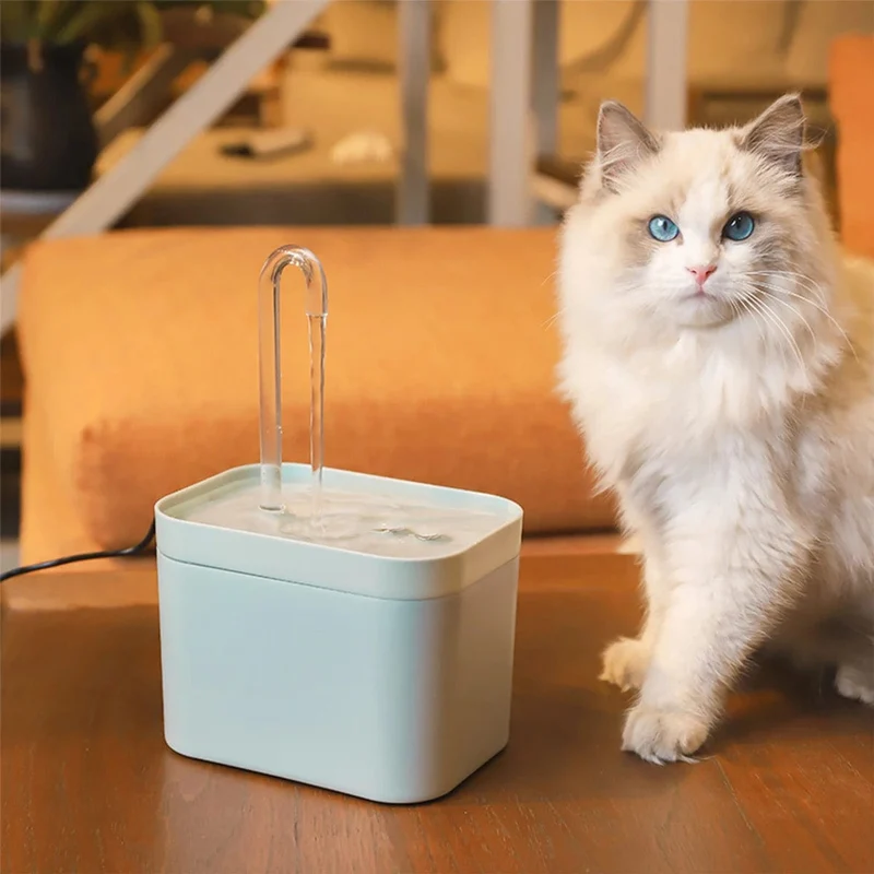 1.5 l Katzenwasserbrunnen, automatischer Filter, stumm, für Katzen, Hundetrinker, Umwälzfilter, Trinker für Katzen, Haustier-Wasserspender
