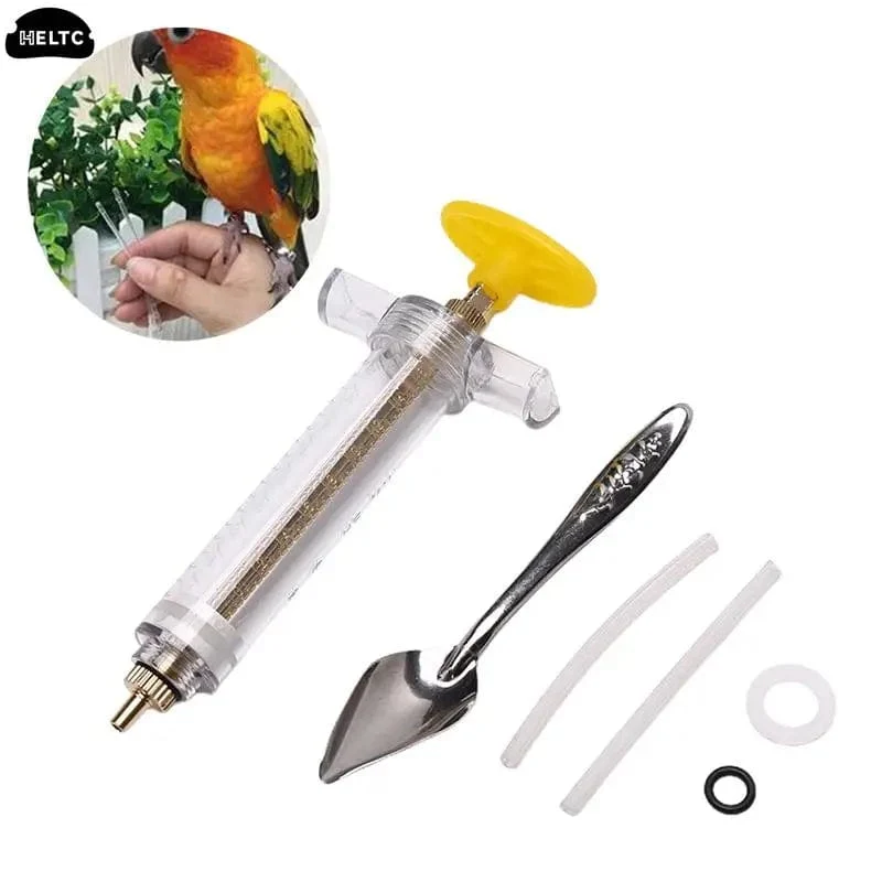 10ml 20ml 50ml Papageienfütterungsspritze Schlauch Papageien Vogelfutterspender Spritze Hochwertige Vogelfutterspender Balkon Spritze Schlauch Nadel