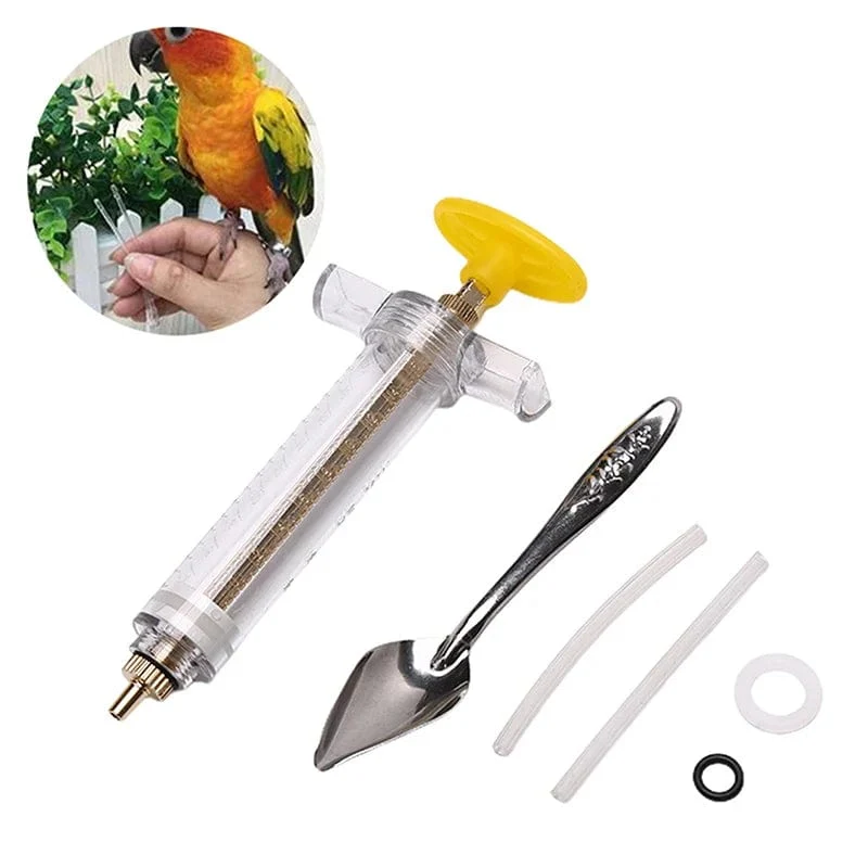 10ml 20ml 50ml Papageienfütterungsspritze Schlauch Papageien Vogelfutterspender Spritze Hochwertige Vogelfutterspender Balkon Spritze Schlauch Nadel