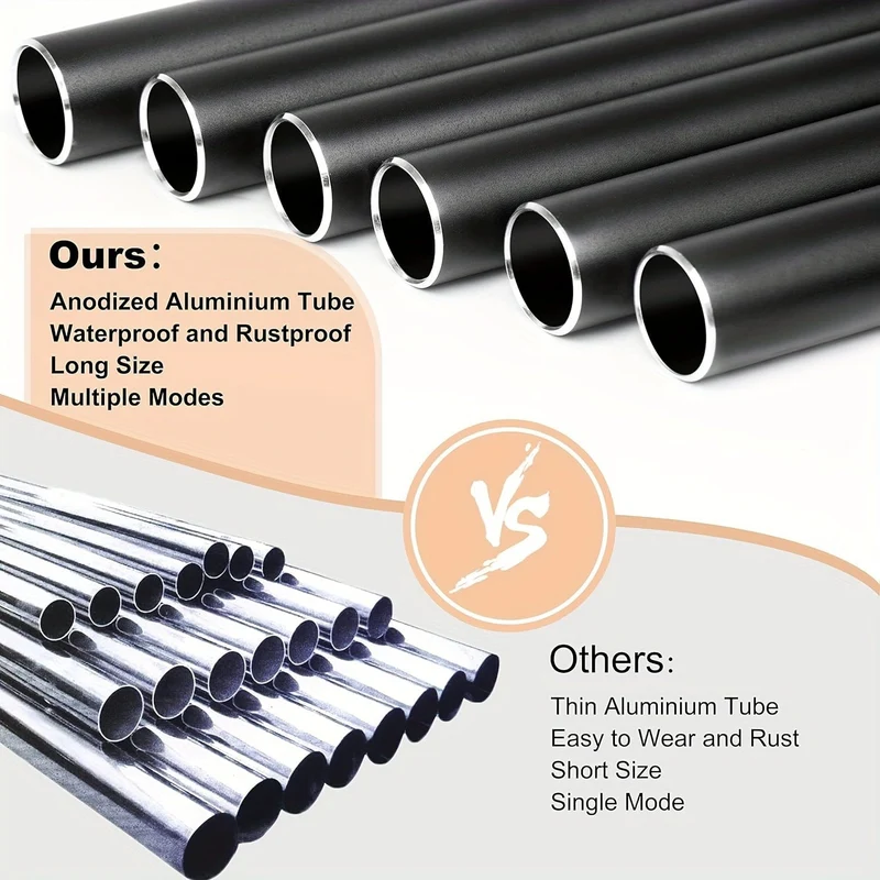 1 Stück Aluminium-Windspiele schaffen eine Zen-Atmosphäre für den Außenbereich, Garten, Terrassendekoration mit Windfänger, klassisches Schwarz, geeignet als Geschenk für Unisex 68 cm/26.8 Zoll
