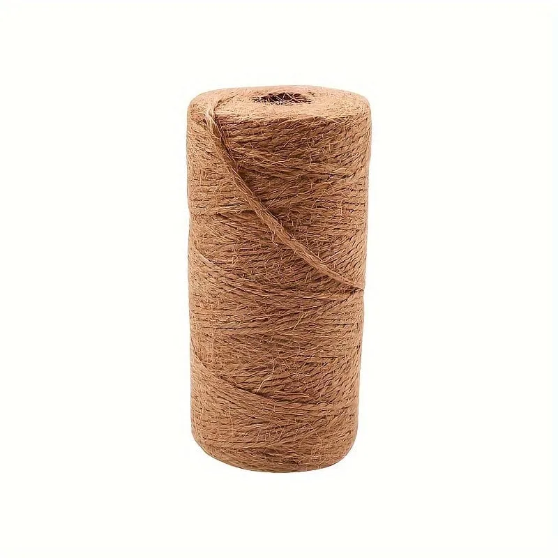 100 m natürliche Juteschnur – perfekt für Gartenarbeit, Pflanzenverpackung, Kunsthandwerk und Hochzeiten.