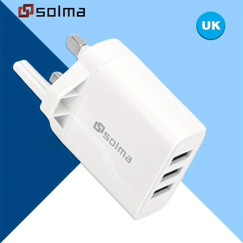 3USB-Ladegerät/UK-Standard