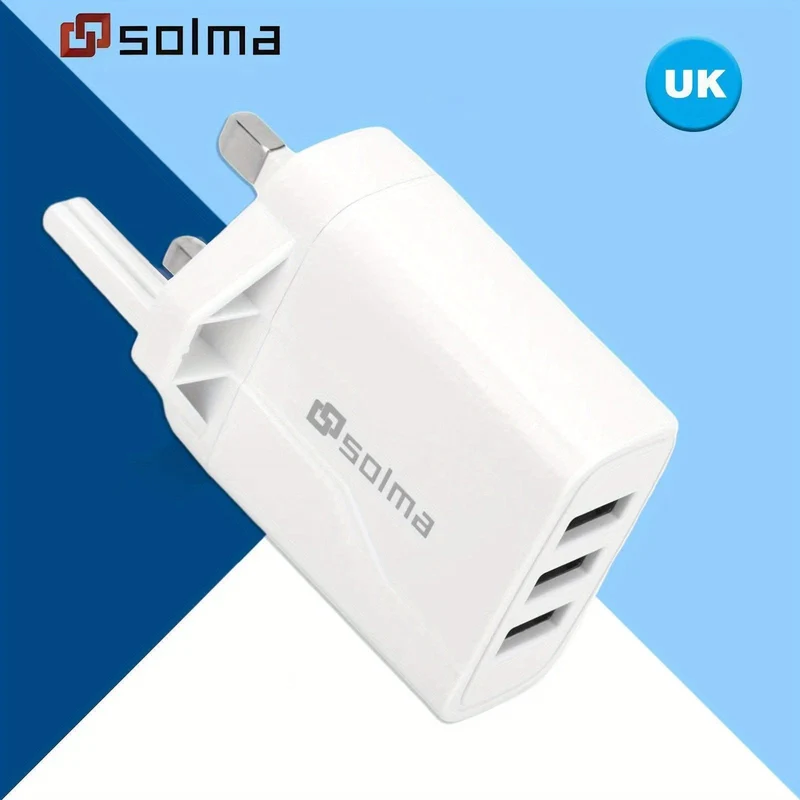 3USB-Ladegerät/UK-Standard