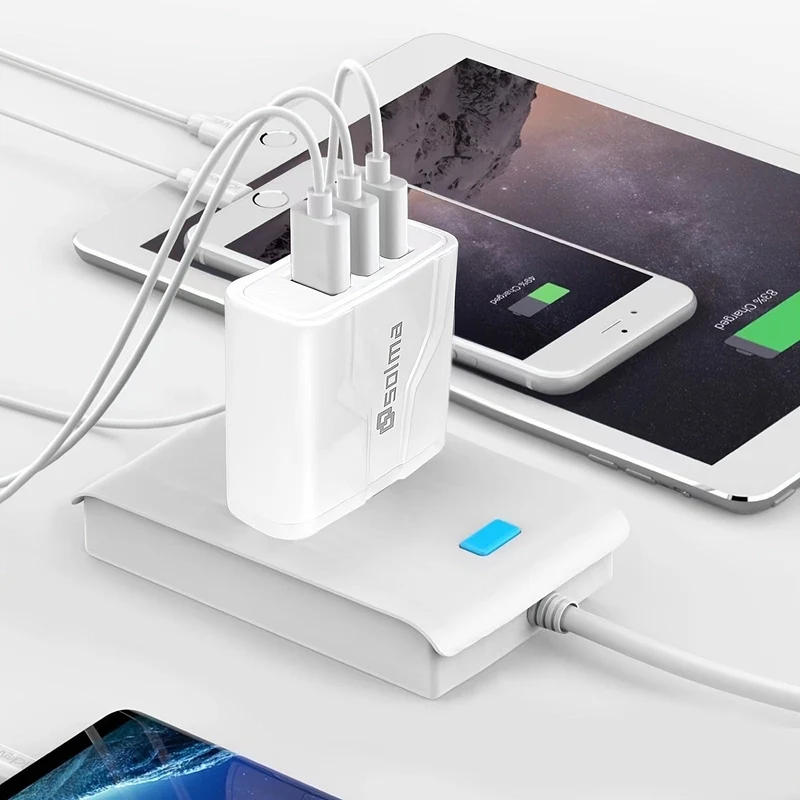 3USB-Ladegerät/UK-Standard