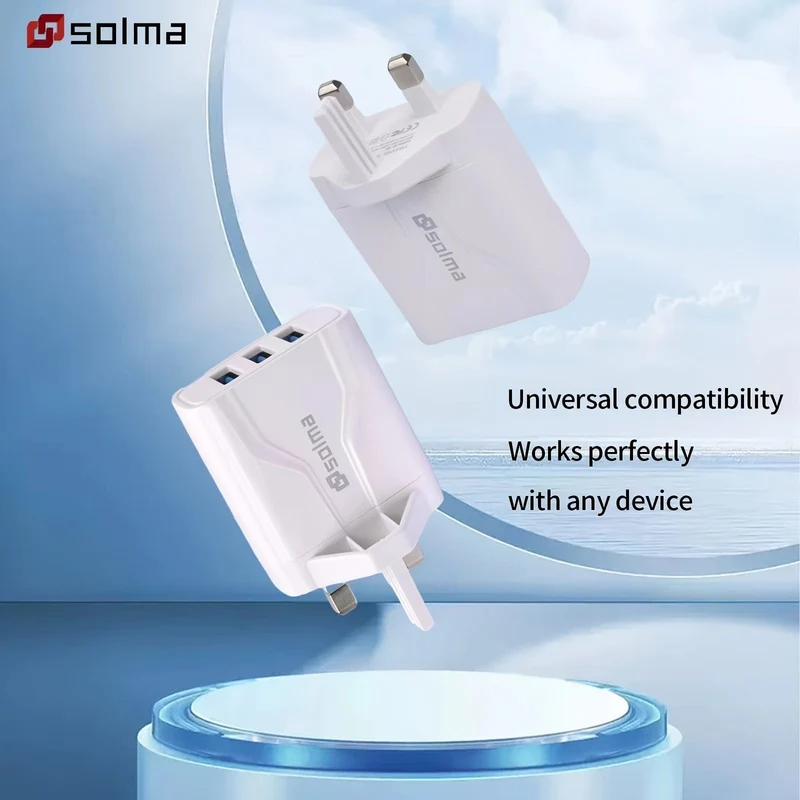 3USB-Ladegerät/UK-Standard