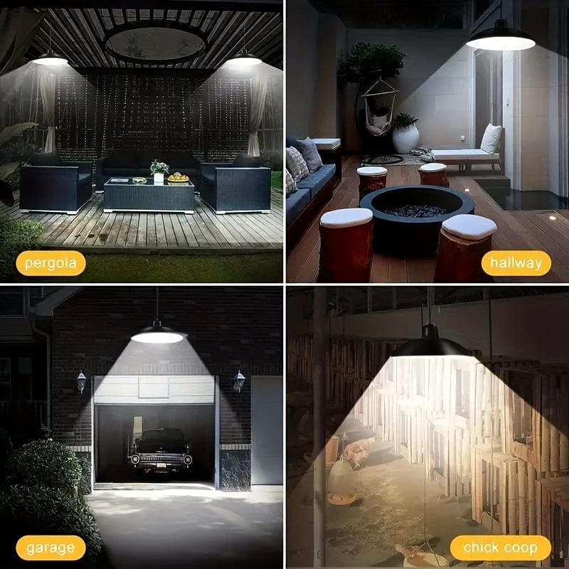 Solar-Fernbedienungsleuchten, solarbetriebene Innen- und Außenpendelleuchten mit 3 Farben, wasserdichte automatische Ein-/Aus-Solarleuchte für Zimmer, Terrasse, Hof, Garten