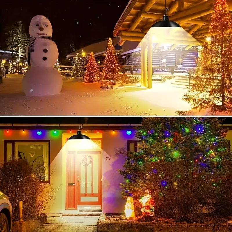 Solar-Fernbedienungsleuchten, solarbetriebene Innen- und Außenpendelleuchten mit 3 Farben, wasserdichte automatische Ein-/Aus-Solarleuchte für Zimmer, Terrasse, Hof, Garten