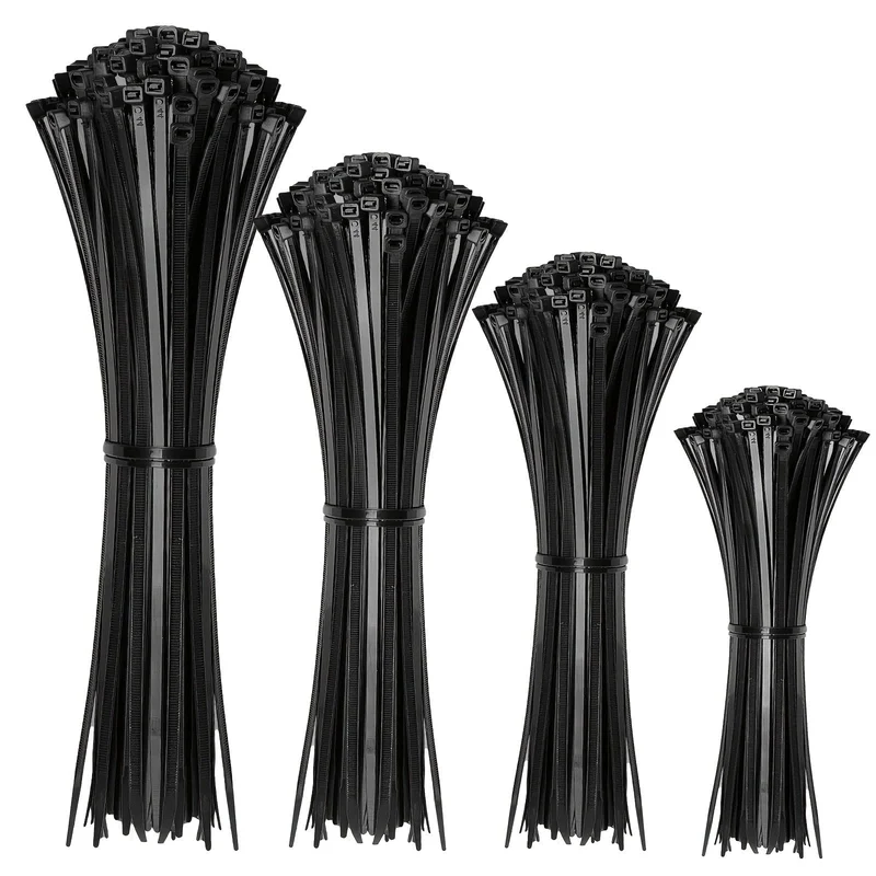 100er-Pack Kabelbinder, verschiedene Größen (30.10.1620.32/8/15.24/4 cm), selbstsichernde Mehrzweck-Kabelbinder aus Nylon für Zuhause, Büro, Garten, Werkstatt