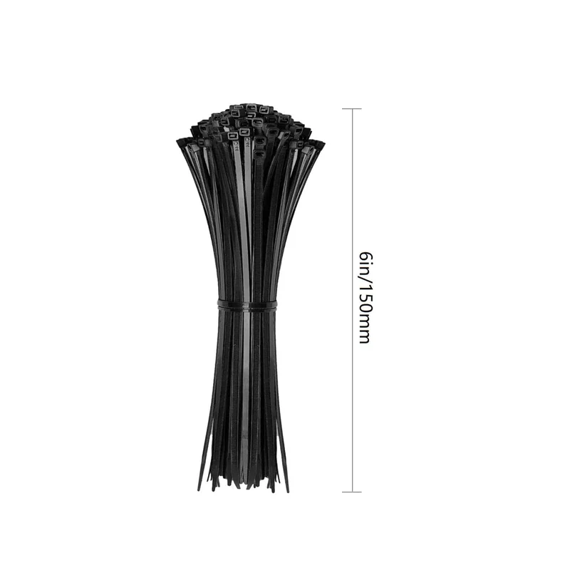 100er-Pack Kabelbinder, verschiedene Größen (30.10.1620.32/8/15.24/4 cm), selbstsichernde Mehrzweck-Kabelbinder aus Nylon für Zuhause, Büro, Garten, Werkstatt