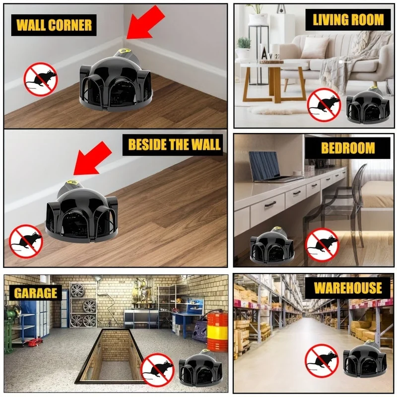 Beseitigen Sie Schädlinge sofort mit dieser wiederverwendbaren, hochempfindlichen Mausefalle!