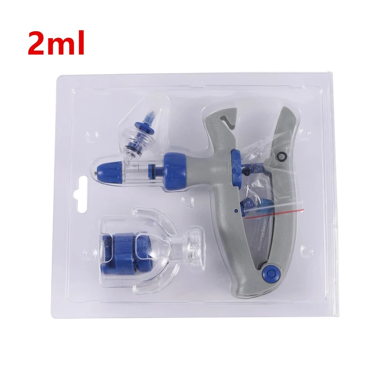 2 ml/5 ml/10 ml Automatische Veterinär-Kontinuierliche Spritze Tierinjektion Einstellbarer Impfstoff für Nutztiere Schweine Rinder Schafe Hühner