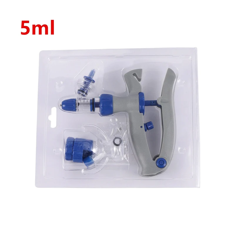 2 ml/5 ml/10 ml Automatische Veterinär-Kontinuierliche Spritze Tierinjektion Einstellbarer Impfstoff für Nutztiere Schweine Rinder Schafe Hühner